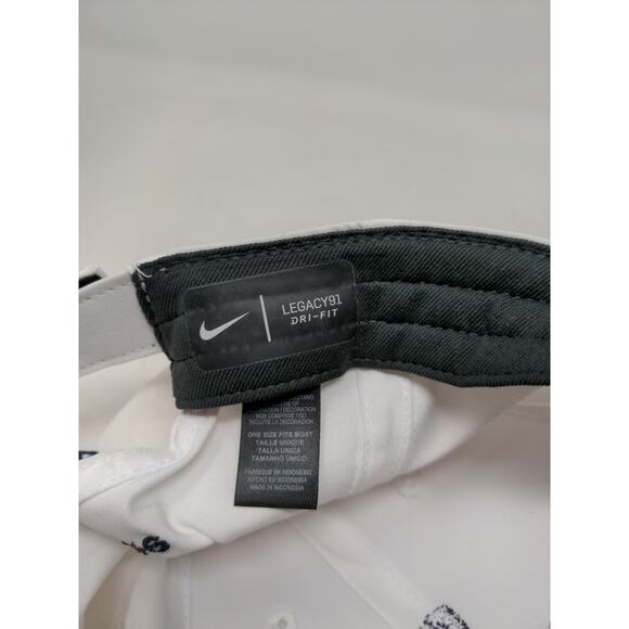 Nike Legacy91 Dri Fit Strapback Hat OSFM White Restaurant Bar & Tavern Guard - Picture 10 of 11